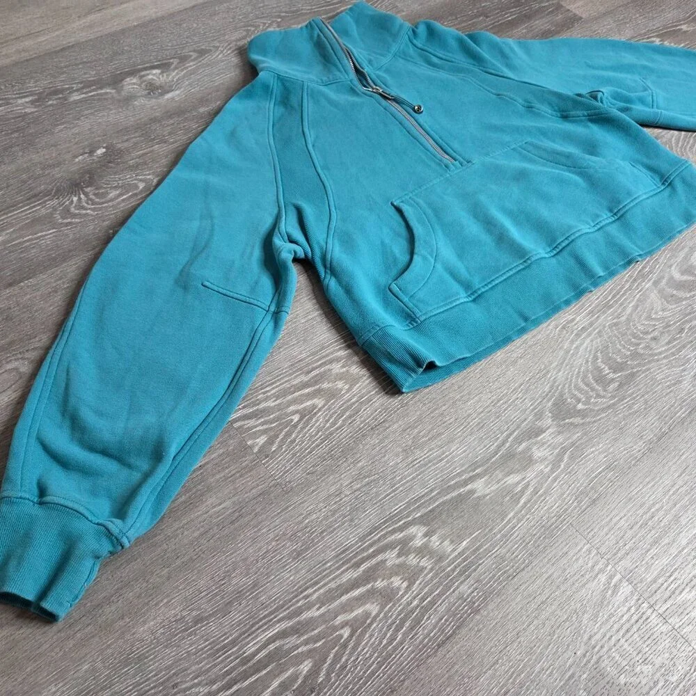 Lululemon - Women's Scuba Oversized Funnel-Neck Half Zip Storm Teal Size - M/L